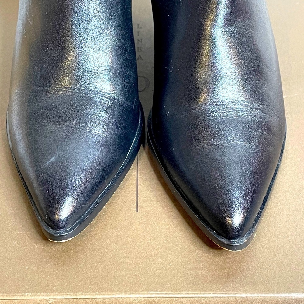 Paolo Westly Leather Booties in Black Women's Size 6 - Picture 3 of 8